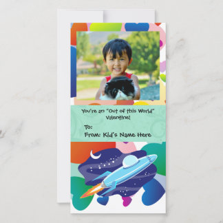 Cartes Pour Fêtes Annuelles Vous êtes hors de ce Monde Valentine pour enfants