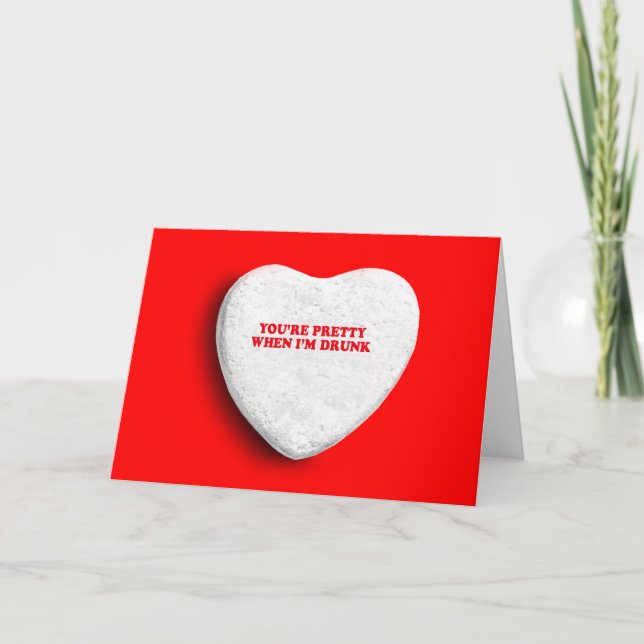 Cartes Pour Fêtes Annuelles VOUS êtes JOLIS QUAND je SUIS IVRE (Devant)