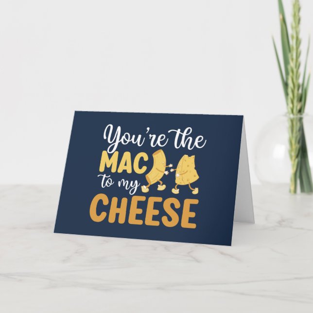 Cartes Pour Fêtes Annuelles Vous êtes le Mac à mon fromage Drôle Saint-Valenti (Devant)