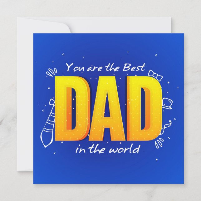 Cartes Pour Fêtes Annuelles Vous êtes le meilleur papa (Devant)