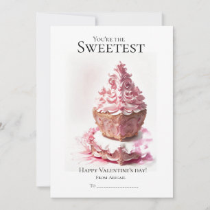 Cartes Pour Fêtes Annuelles Vous êtes le plus doux cupcakes Valentine's day