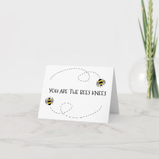 Cartes Pour Fêtes Annuelles Vous Êtes Les Abeilles Genoux