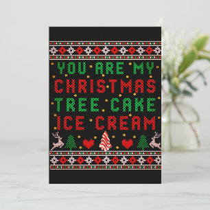 Cartes Pour Fêtes Annuelles Vous êtes Ma Bûche de Noël Glace de Noël