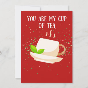 Cartes Pour Fêtes Annuelles Vous êtes ma tasse de thé Funny Valentines Day
