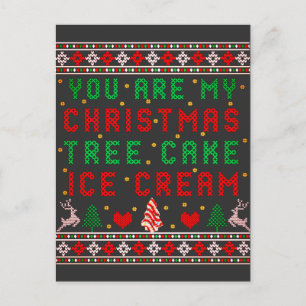 Cartes Pour Fêtes Annuelles Vous êtes Mon Gâteau de Noël en forme de Sapin de