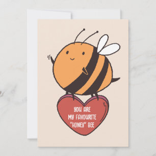 CARTES POUR FÊTES ANNUELLES VOUS ÊTES MON HONEY BEE PRÉFÉRÉ