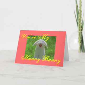 Cartes Pour Fêtes Annuelles Vous êtes Mon [mal] Lapin Hunny