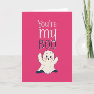 Cartes Pour Fêtes Annuelles Vous êtes My Boo Cute Ghost Funny Pun Valentine's