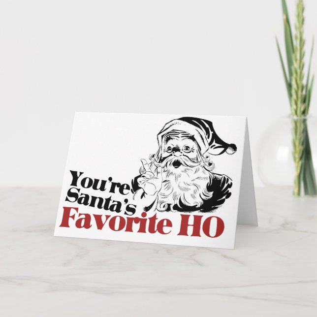 Cartes Pour Fêtes Annuelles Vous êtes Père Noël Favorite HO (Devant)