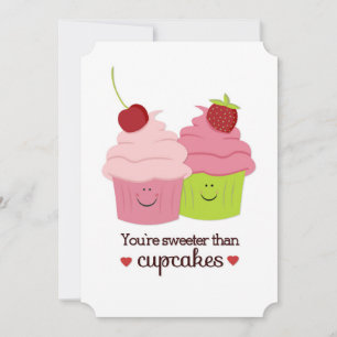 Cartes Pour Fêtes Annuelles Vous êtes plus doux que les gâteaux de la Saint-Va
