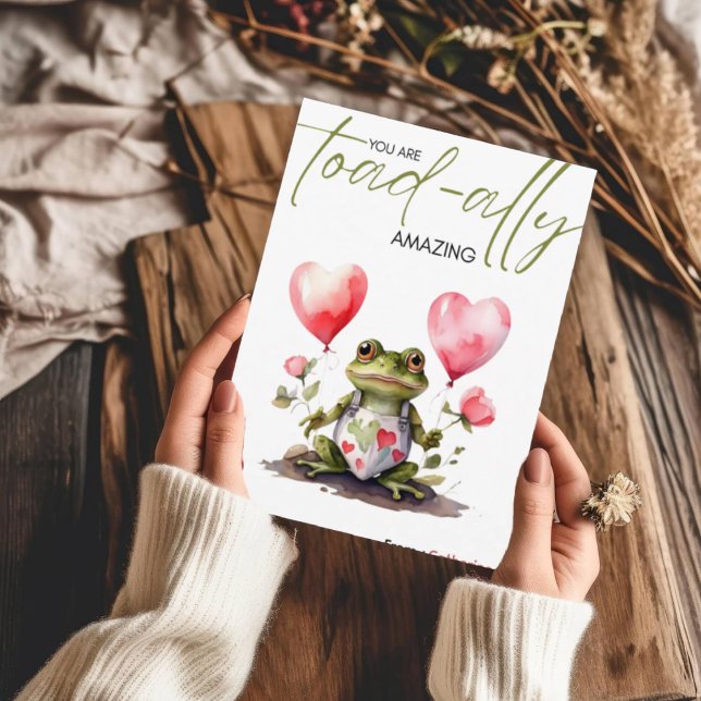 Cartes Pour Fêtes Annuelles Vous êtes Toad-lement Incroyable | Saint-Valentin  (Créateur téléchargé)