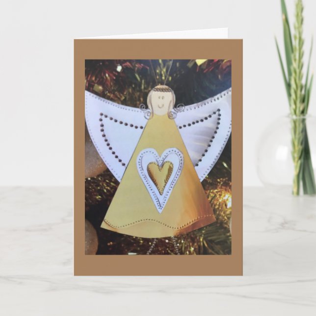 CARTES POUR FÊTES ANNUELLES VOUS ÊTES UN "ANGE" ****MOM**** À NOËL (Devant)