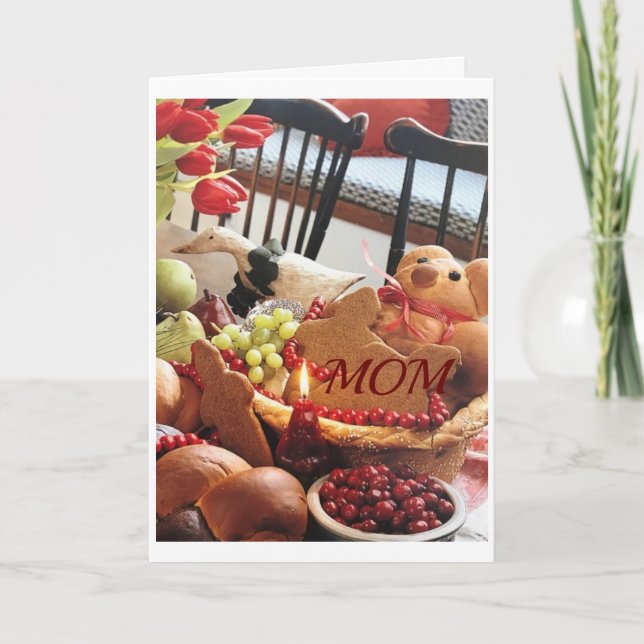 CARTES POUR FÊTES ANNUELLES VOUS ÊTES UN "ANGE" ****MOM**** À NOËL (Devant)