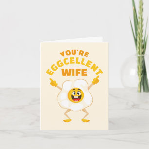 Cartes Pour Fêtes Annuelles Vous êtes une épouse Eggcellente Anniversaire Mign