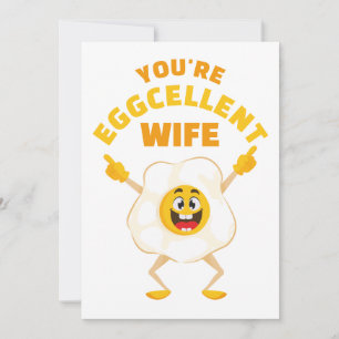 Cartes Pour Fêtes Annuelles Vous êtes une épouse Eggcellente Anniversaire Mign