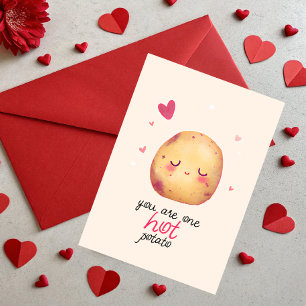 Cartes Pour Fêtes Annuelles Vous êtes une pomme de terre HOT Valentine Potato