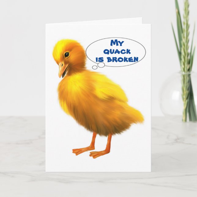 CARTES POUR FÊTES ANNUELLES VOUS MANQUEZ À EASTER & QUACK EST BRISÉ/WADDLE EST (Devant)