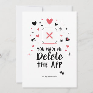 Cartes Pour Fêtes Annuelles Vous m'avez fait supprimer l'application Design dr