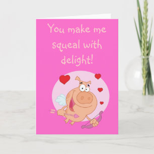 Cartes Pour Fêtes Annuelles Vous Me Faites Squeal Avec De Délicieux Cochon Val