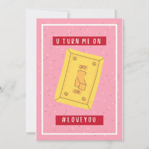Cartes Pour Fêtes Annuelles Vous me mettez en marche - #loveyou Valentin's