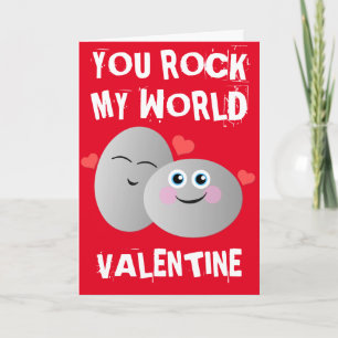 Cartes Pour Fêtes Annuelles Vous Rock My World Valentine Holiday Card