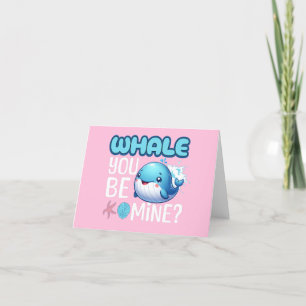 Cartes Pour Fêtes Annuelles Vous Serez Mien Baleine Punir Amour