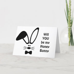 CARTES POUR FÊTES ANNUELLES "VOUS" SEREZ MON ***HONEY BUNNY***