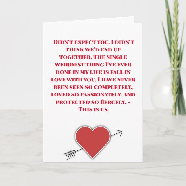 Cartes Pour Fêtes Annuelles Vous seul connaissez le chemin vers mon coeur (Devant)