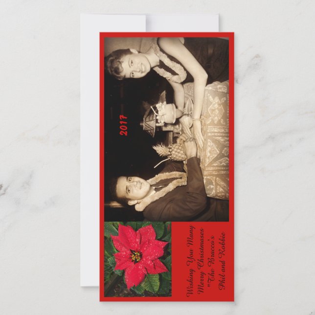 Cartes Pour Fêtes Annuelles Vous souhaitant beaucoup joyeux Christmases (Devant)