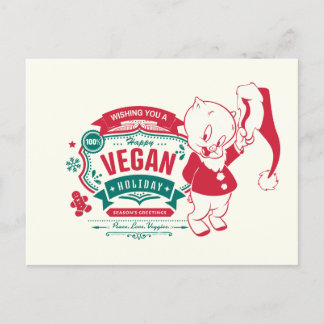 Cartes Pour Fêtes Annuelles Vous souhaitant de bonnes fêtes véganes