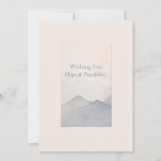 Cartes Pour Fêtes Annuelles Vous souhaitant Espoir & Possibilité – Nouvel An É