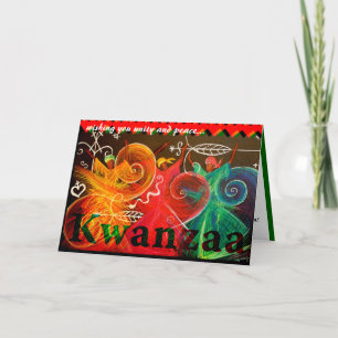 Cartes Pour Fêtes Annuelles vous souhaitant l'unité et la paix… Kwanzaa