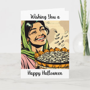 Cartes Pour Fêtes Annuelles Vous souhaitant un joyeux Halloween nostalgique