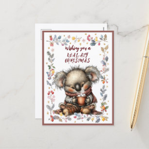 Cartes Pour Fêtes Annuelles Vous souhaitant un Noël KOAL-ATY