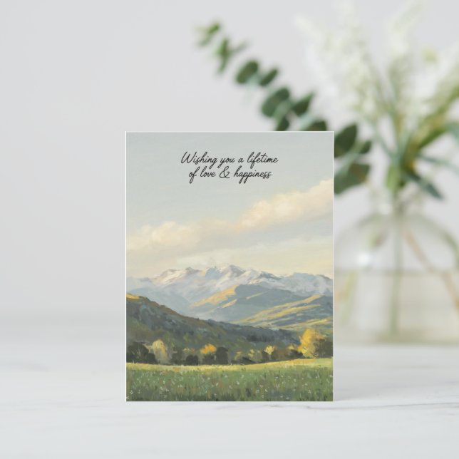 Cartes Pour Fêtes Annuelles Vous souhaiter une vie d'amour et de bonheur (Debout devant)