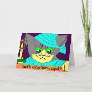 Cartes Pour Fêtes Annuelles "Vous voulez Noël, Jour de Noël...