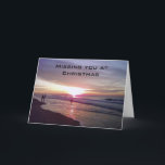 CARTES POUR FÊTES ANNUELLES VOUS VOUS RETROUVEREZ À CHRISTMAS-SUNRISE BEACH<br><div class="desc">Cette carte magnifique et unique vous permettra de laisser les amis/la famille qui VOUS MANQUENT ce jour de Noël que vous les avez dans votre coeur DU SOLEIL AU SOLEIL!</div>
