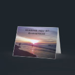 CARTES POUR FÊTES ANNUELLES VOUS VOUS RETROUVEREZ À CHRISTMAS-SUNRISE BEACH<br><div class="desc">Cette carte magnifique et unique vous permettra de laisser les amis/la famille qui VOUS MANQUENT ce jour de Noël que vous les avez dans votre coeur DU SOLEIL AU SOLEIL!</div>