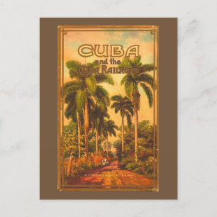 Cartes Pour Fêtes Annuelles Voyage Cuba vintage - Chemin de fer Cuba