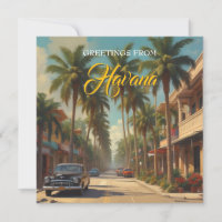 Voyage Cuba vintage - Salutations de La Havane