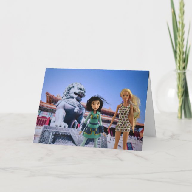 Cartes Pour Fêtes Annuelles Voyage dans le monde.Chine. (Devant)