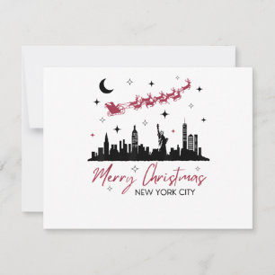 Cartes Pour Fêtes Annuelles Voyage de Noël à New York, Joyeux Noël Nouveau