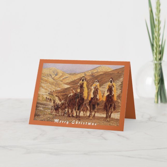 Cartes Pour Fêtes Annuelles Voyage des Mages (Devant)