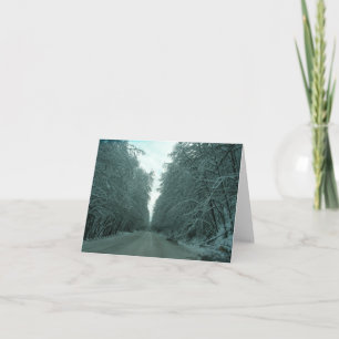Cartes Pour Fêtes Annuelles Voyage d'hiver