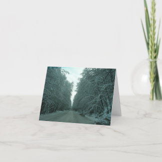 Cartes Pour Fêtes Annuelles Voyage d'hiver