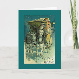 Cartes Pour Fêtes Annuelles Voyage en autocar de Noël avec ange