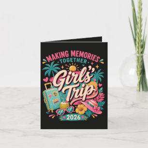 Cartes Pour Fêtes Annuelles Voyage entre filles 2026 Créer des souvenirs ensem