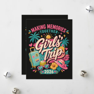 Cartes Pour Fêtes Annuelles Voyage entre filles 2026 Créer des souvenirs ensem