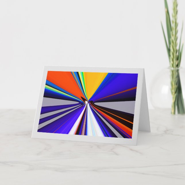 Cartes Pour Fêtes Annuelles Voyage rapide futur (Devant)