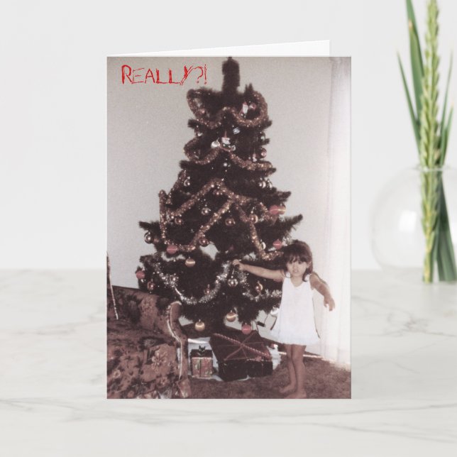 Cartes Pour Fêtes Annuelles Vraiment, Père Noël ? ! (Devant)